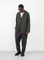Summer Wool Wide Pants Charcoal