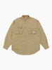 The Nugget Pocket Fish Shirt comes in Beige from Kapital at Couverture & The Garbstore
front 