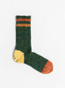 The 60 Yarns Grandrelle Ivy Rainbowy Happy Socks come in Green from Kapital at Couverture & The Garbstore
front