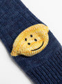 The 60 Yarns Grandrelle Ivy Rainbowy Happy Socks come in Navy from Kapital at Couverture & The Garbstore
 detail