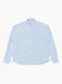 The Cabin Work Shirt comes in Blue Stripe from Kapital at Couverture & The garbstore
front