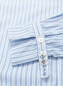 The Cabin Work Shirt comes in Blue Stripe from Kapital at Couverture & The garbstore
detail