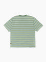 The Pennant 3 Flags Striped T-Shirt comes in Mint Green from Kapital at Couverture & The Garbstore
back