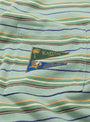 The Pennant 3 Flags Striped T-Shirt comes in Mint Green from Kapital at Couverture & The Garbstore
detail
