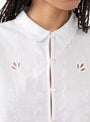 The Fleurie Shirt comes in Optic White from Skall Studio at Couverture & The Garbstore
model detail