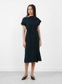 The Felicie Dress comes in Petrol from Soeur at Couverture & The Garbstore
model front 
