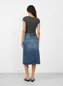 The Halo Skirt comes in Blue from Soeur at Couverture & The Garbstore
model back