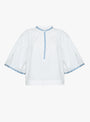 The Bonne Blouse comes in Optic White from Skall Studio at Couverture & The Garbstore
front