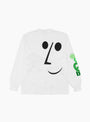 The Joax Long Sleeve T-Shirt in White from B.eautiful at Couverture and The Garbstore 
ghost back