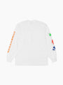 The Expo 85 Long Sleeve T-Shirt in White from B.eautiful at Couverture and The Garbstore 
ghost back