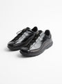 The Licata from Diemme comes in Black Cracked Leather at Couverture & The Garbstore front 