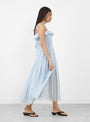 Flor Dress Sky Blue from RENATA BRENHA at Couverture & The Garbstore
model side