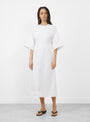 Napkin Ring Dress Off White from RENATA BRENHA at Couverture & The Garbstore 
model front 
