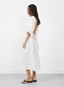 Napkin Ring Dress Off White from RENATA BRENHA at Couverture & The Garbstore 
model side