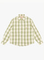 The Lau Plaid Shirt Jacket from Stüssy comes in Off White at Couverture & The Garbstore
front 
