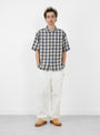 The Liam SS Plaid Shirt from Stüssy comes in Blue at Couverture & The Garbstore
model front