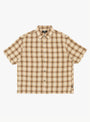 The Liam SS Plaid Shirt from Stüssy comes in Brown at Couverture & The Garbstore
front 