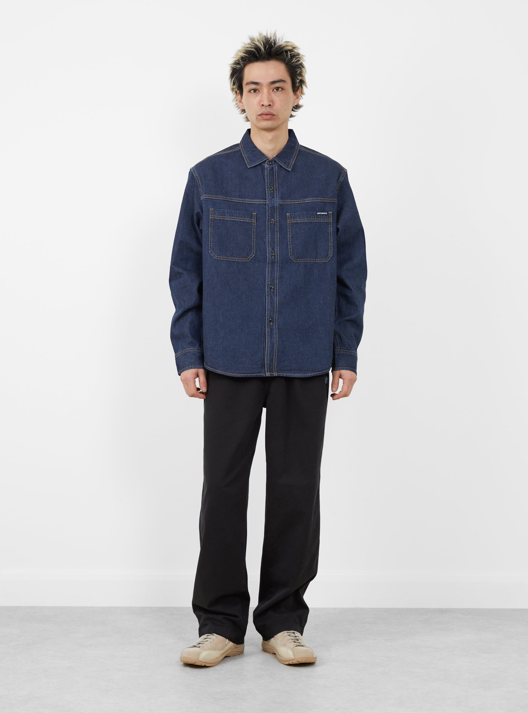 Cotton Twill Beach Pant Black by Stüssy | Couverture & The Garbstore