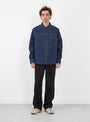 The Cotton Twill Beach Pant from Stüssy comes in Black at Couverture & The Garbstore 
model front