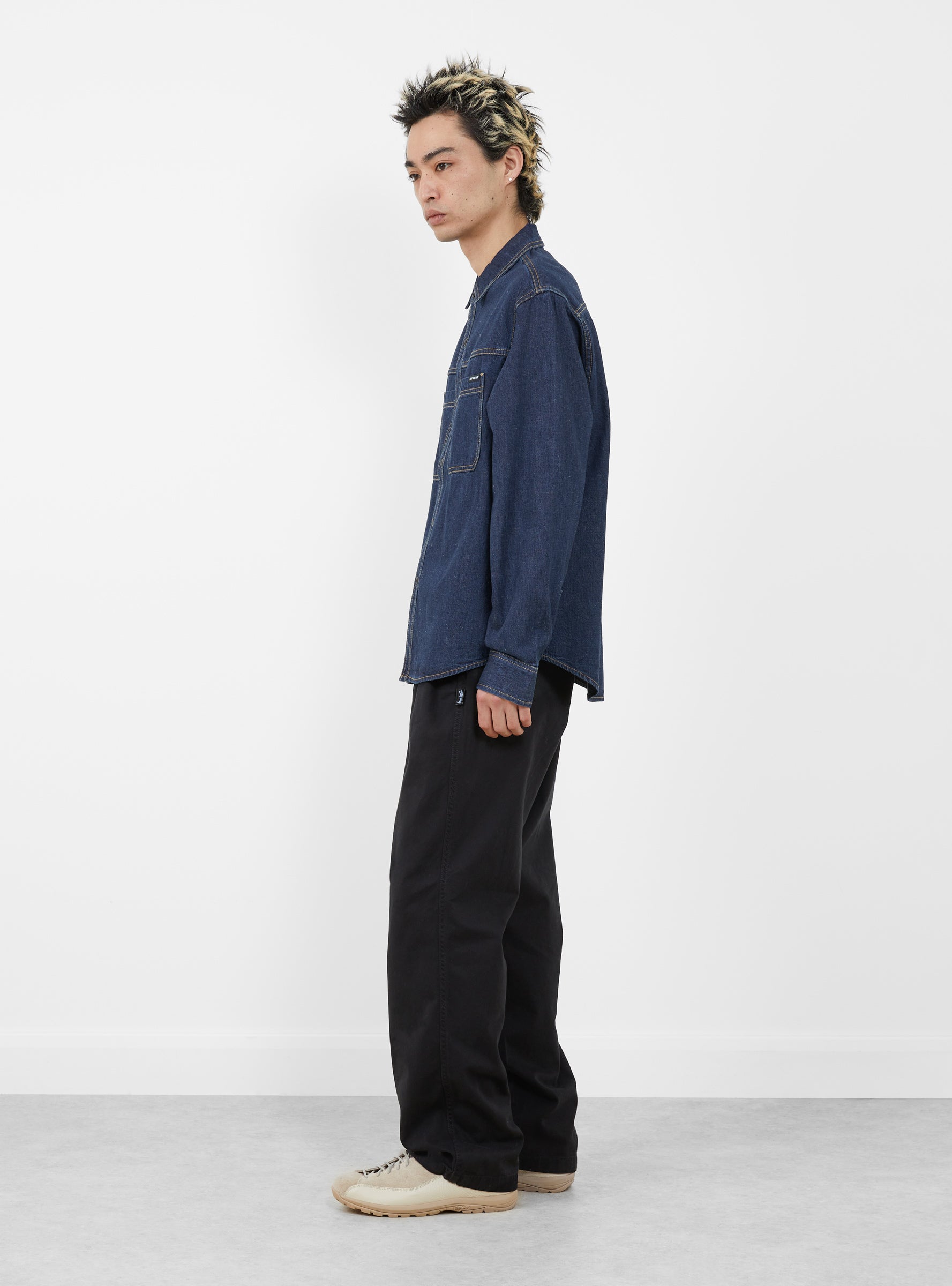Cotton Twill Beach Pant Black by Stüssy | Couverture & The Garbstore
