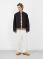 The Cotton Twill Beach Pant from Stüssy comes in Bone at Couverture & The Garbstore
model front
