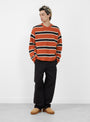 Striped Wool Sweater Umber