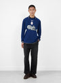 The Reebok LS Game Shirt in Navy from Sedan All Purpose at Couverture and The Garbstore
model front