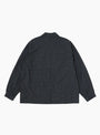 The Graph Plaid Nylon Work Jacket in Black from Sedan All Purpose at Couverture and The Garbstore 
back
