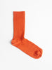 The Rib Overankle Socks from Baserange come in Scopa Red at Couverture & The Garbstore
front 