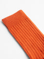 The Rib Overankle Socks from Baserange come in Scopa Red at Couverture & The Garbstore detail