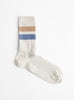 The Race Overankle Socks from Baserange come in Grey Melange at Couverture & The Garbstore
front