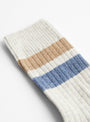 The Race Overankle Socks from Baserange come in Grey Melange at Couverture & The Garbstore
detail