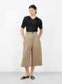 The Cotton Capri Pants from Cordera come in Camel at Couverture & The Garbstore
model front