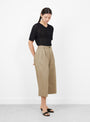The Cotton Capri Pants from Cordera come in Camel at Couverture & The Garbstore
model side
