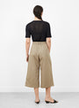 The Cotton Capri Pants from Cordera come in Camel at Couverture & The Garbstore
model back