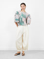 The Karlotta Handpleated Top from Julia Heuer comes in the Seraphin at Couverture & The Garbstore
front 