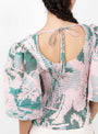 The Karlotta Handpleated Top from Julia Heuer comes in the Seraphin at Couverture & The Garbstore detail