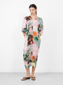 The Stacey Kaftan Dress from Julia Heuer comes in Maris at Couverture & The Garbstore 
model front 