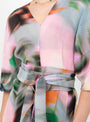 The Stacey Kaftan Dress from Julia Heuer comes in Maris at Couverture & The Garbstore 
detail