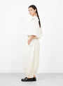 Lois Twill Pants Cream from Sea at Couverture & The Garbstore 
model side