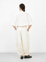 Lois Twill Pants Cream from Sea at Couverture & The Garbstore 
model back