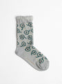 The Candy Flower Socks from Minä Perhonen come in Light Grey at Couverture & The Garbstore
front 