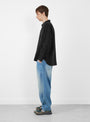 Double Pocket Grande Shirt Black from TDR at Couverture & The Garbstore
Model Side