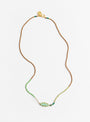 Vintage Green Spindle Bead Necklace Multi from Blythe Bruckner at Couverture & The Garbstore
front