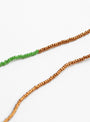 Vintage Green Spindle Bead Necklace Multi from Blythe Bruckner at Couverture & The Garbstore beads