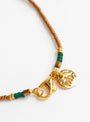 Vintage Green Spindle Bead Necklace Multi from Blythe Bruckner at Couverture & The Garbstore clasp