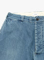 The Denim Slacks Medium Blue from Ciota at Couverture and The Garbstore 
detail