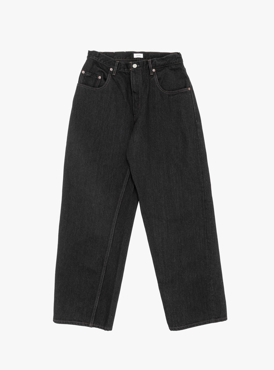 Wide Baggy 5 Pocket Pants Medium Black by CIOTA | Couverture & The