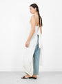 The Patchwork Apron Dress from S.I.T.A at Couverture & The Garbstore 
model side