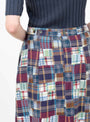 Boy Patchwork Skirt Blue Multi from BEAMS BOY at Couverture & The Garbstore
model detail